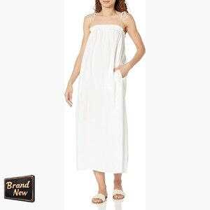 Maxi Dress with Pockets, Tie Cami Straps, Formal Wear